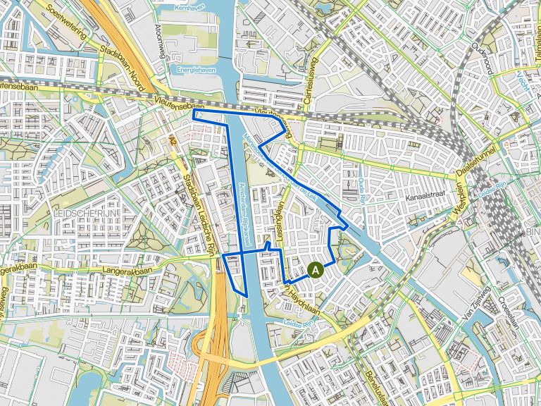 Route map Tuesday 10 km: Over de bruggen (ingekort ivm warmte)
